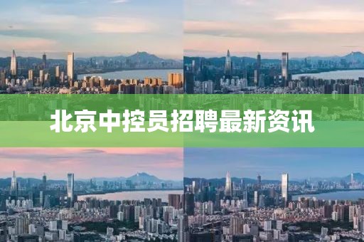 北京中控員招聘最新資訊