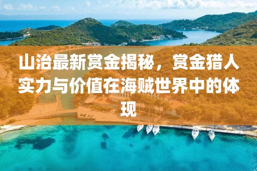 山治最新賞金揭秘，賞金獵人實力與價值在海賊世界中的體現(xiàn)
