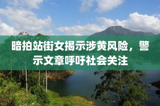 暗拍站街女揭示涉黃風險，警示文章呼吁社會關(guān)注