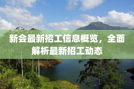 新會最新招工信息概覽，全面解析最新招工動態(tài)