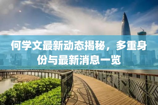 何學(xué)文最新動態(tài)揭秘，多重身份與最新消息一覽