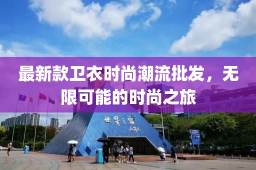 最新款衛(wèi)衣時(shí)尚潮流批發(fā)，無限可能的時(shí)尚之旅