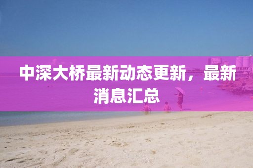 中深大橋最新動態(tài)更新，最新消息匯總