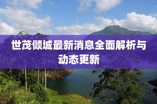 世茂傾城最新消息全面解析與動態(tài)更新