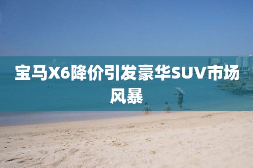 寶馬X6降價(jià)引發(fā)豪華SUV市場(chǎng)風(fēng)暴