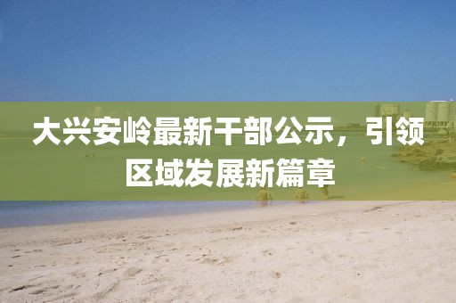 大興安嶺最新干部公示，引領(lǐng)區(qū)域發(fā)展新篇章