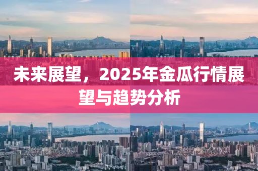 未來展望，2025年金瓜行情展望與趨勢分析
