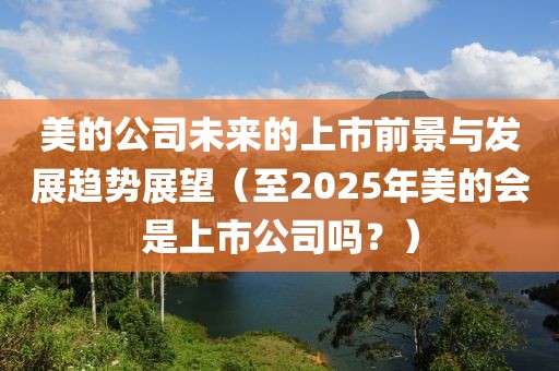 美的公司未來的上市前景與發(fā)展趨勢展望（至2025年美的會是上市公司嗎？）