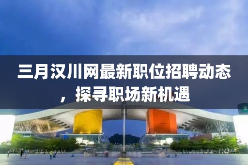 三月漢川網(wǎng)最新職位招聘動態(tài)，探尋職場新機遇