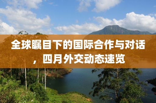 全球矚目下的國際合作與對話，四月外交動態(tài)速覽