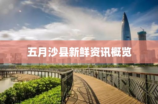 五月沙縣新鮮資訊概覽