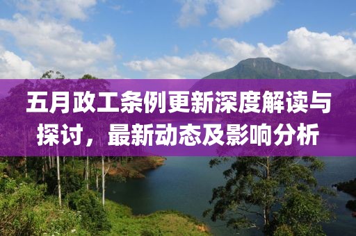 五月政工條例更新深度解讀與探討，最新動態(tài)及影響分析
