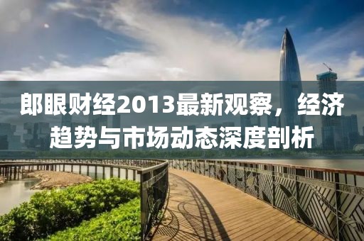 郎眼財經2013最新觀察，經濟趨勢與市場動態(tài)深度剖析