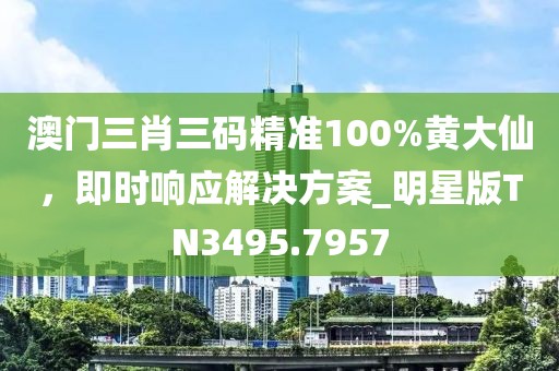 澳門三肖三碼精準(zhǔn)100%黃大仙，即時(shí)響應(yīng)解決方案_明星版TN3495.7957