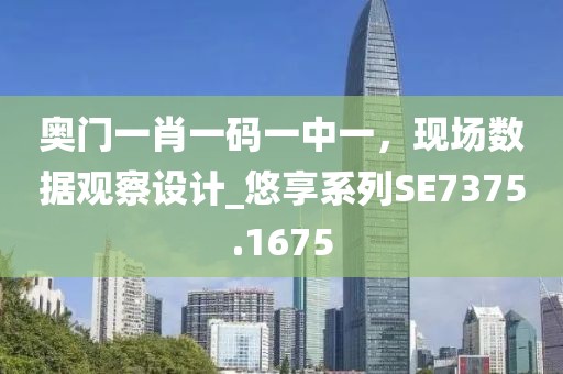 奧門一肖一碼一中一，現(xiàn)場數(shù)據觀察設計_悠享系列SE7375.1675