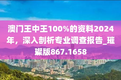 澳門王中王100%的資料2024年，深入剖析專業(yè)調(diào)查報(bào)告_璀璨版867.1658