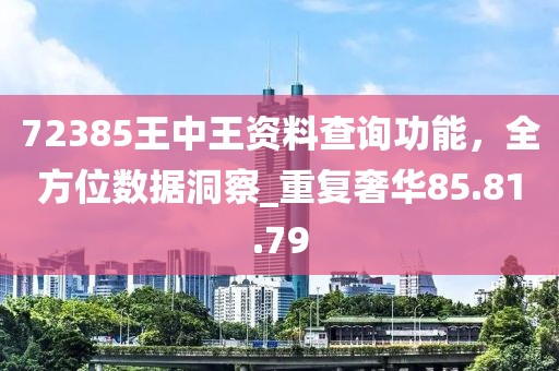 72385王中王資料查詢功能，全方位數(shù)據(jù)洞察_重復(fù)奢華85.81.79