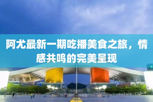 阿尤最新一期吃播美食之旅，情感共鳴的完美呈現(xiàn)